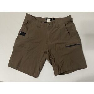 Barbell Apparel Anything V2 Shorts Mens 32 Brown Stretch Cargo Travel Pockets